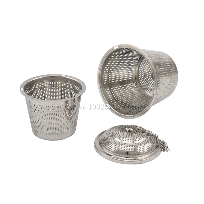 Homebrew Stainless Steel Hop Steeper Herb Ball Dry Hopping Beer Hops Mesh Screen (8)