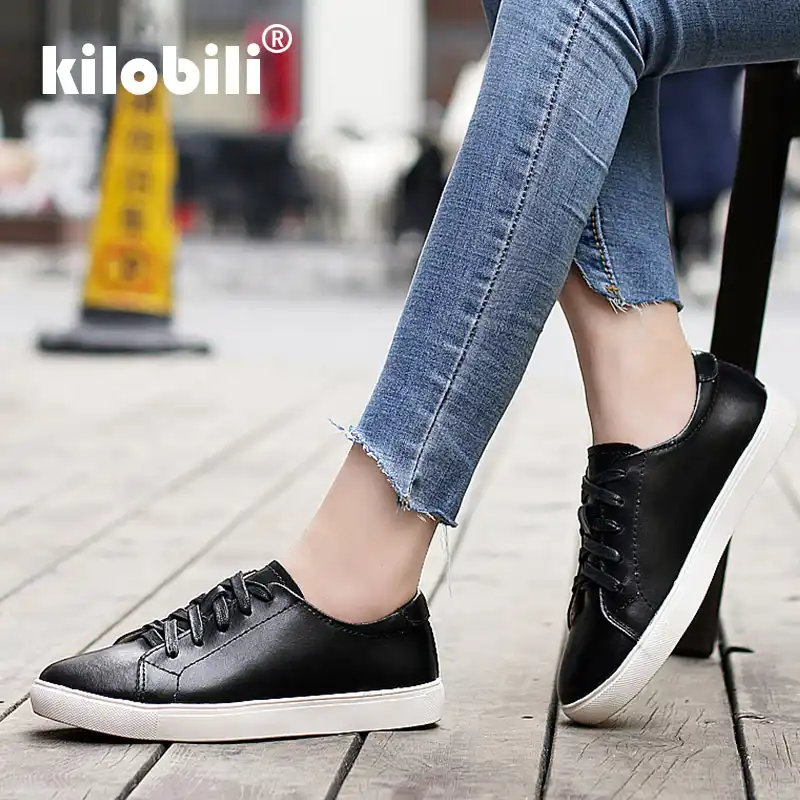 Kilobili/2018 г. осенние женские оксфорды балетки на плоской подошве кроссовки из