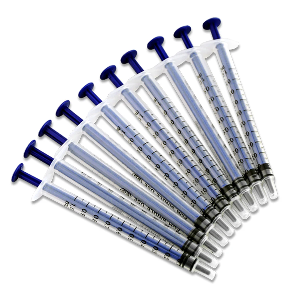 

5/10/20/50/100Pcs 1ml Disposable Syringe Sampler For Measuring Accurate Hydroponic Nutrient for Kitchen Cooking Syringe