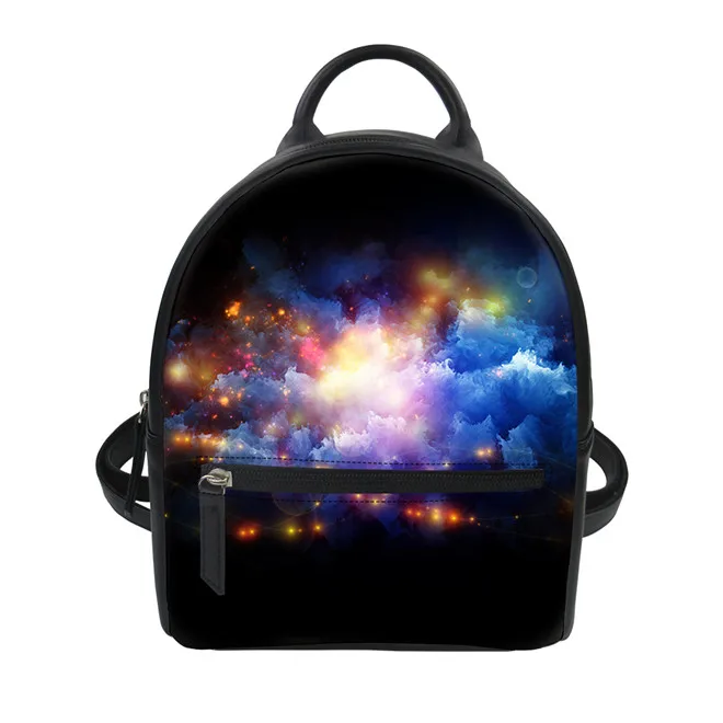 CC1434Z4 FORUDESIGNS/женский рюкзак Starlight с принтом, рюкзак из искусственной кожи для девочек-подростков, коллаж, повседневный рюкзак, модная дорожная сумка Mochila - Цвет: CC1434Z4
