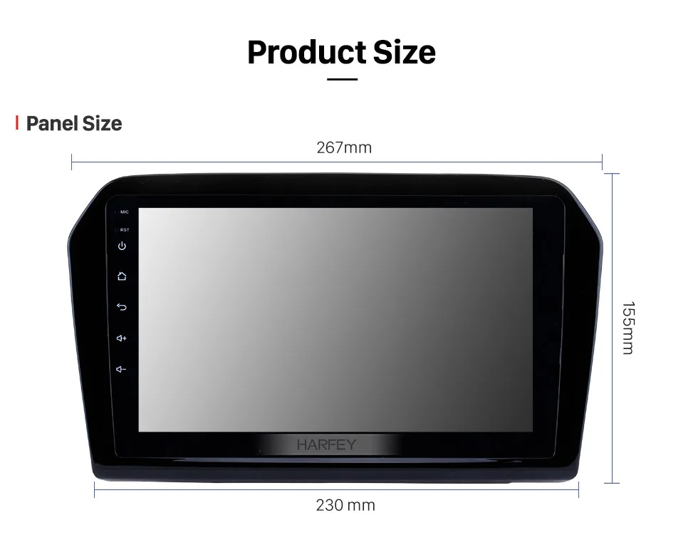 Cheap Harfey 2Din GPS Multimedia Player Head Unit For 2013 2014 2015 Volkswagen 9 inch Android 8.1 1080P Car Radio 3G Wifi Bluetooth 15