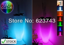 light vase LED rechargeable,Glowing LED flower pot! Remote color changing RGB led flower pot ,led round vase,LED beer barrel classic plastic pe outdoor waterproof led floor lamp remote control rechargeable led glowing flower pot floor boughpot