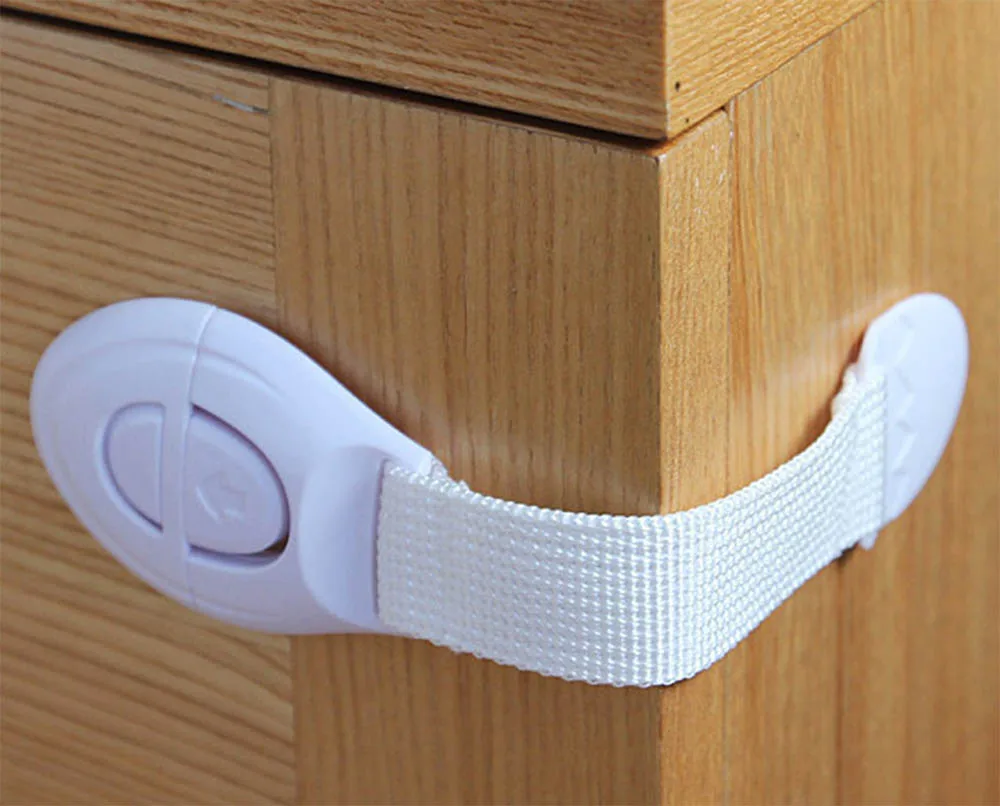 3Pcs/Lot Baby Safety Cabinet Lock Child Protection Cupboard Doors Lockers Kids Drawers Refrigerator Toilet Plastic Strap |