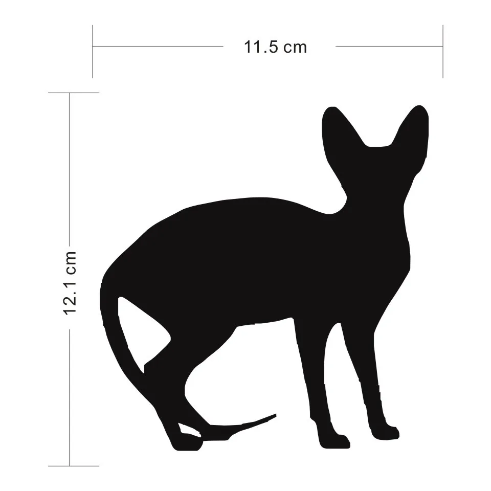 Cunymagos Sphynx Cat Car Window Decorative Decals Funny Lovely Animal Car Stickers Auto Motorcycle Car Vinyl Sticker 11.512 (2)
