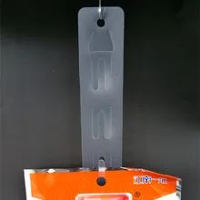 L 600 мм Пластик Clear pp розничной висит мерчендайзинга продукции клип полосы 12 шт. продукты Дисплей в супермаркет Store 3000 шт