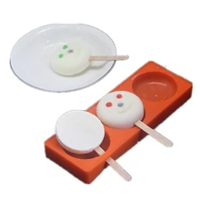 1 комплект Инструменты для мороженого 3-изготовленные на станке с улыбающимся лицом формы для мороженого мягкой формы для мороженого с крышкой многоразовый силикон пресс-форм