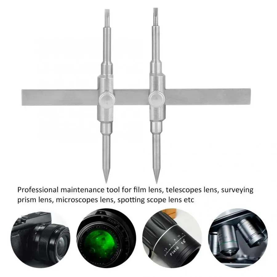 

Dual Tip Camera Lens Repair Spanner Maintenance Wrench Open Tool Set Disassemble 10-130mm Lens New