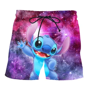 

PLstar Cosmos Dropshipping 2019 Summer Mens Casual Shorts Stitch 3d Printed Stary Sky Elastic Short Trousers