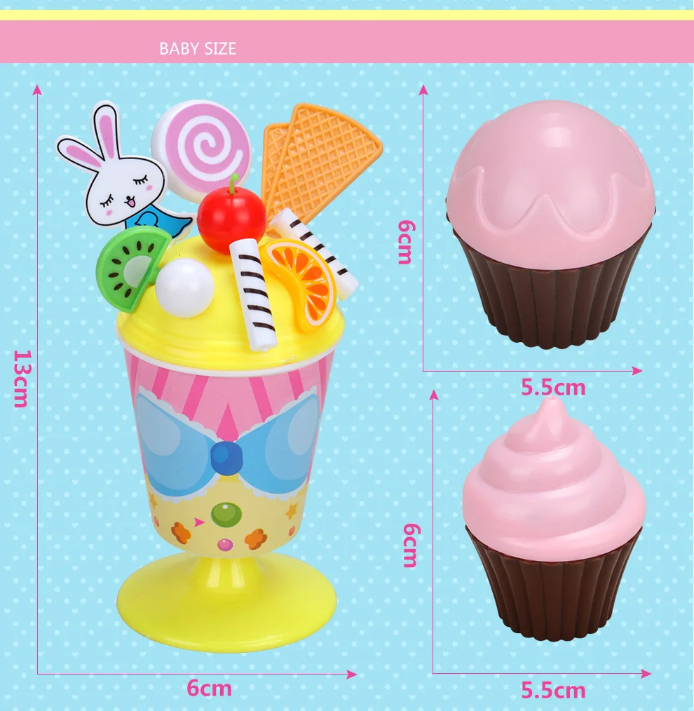 Espeon игровая еда 87 шт. Миниатюрная пластиковая кухня розовый торт ко дню рождения Игрушка Дети ролевые игры детские развивающие игрушки для девочек