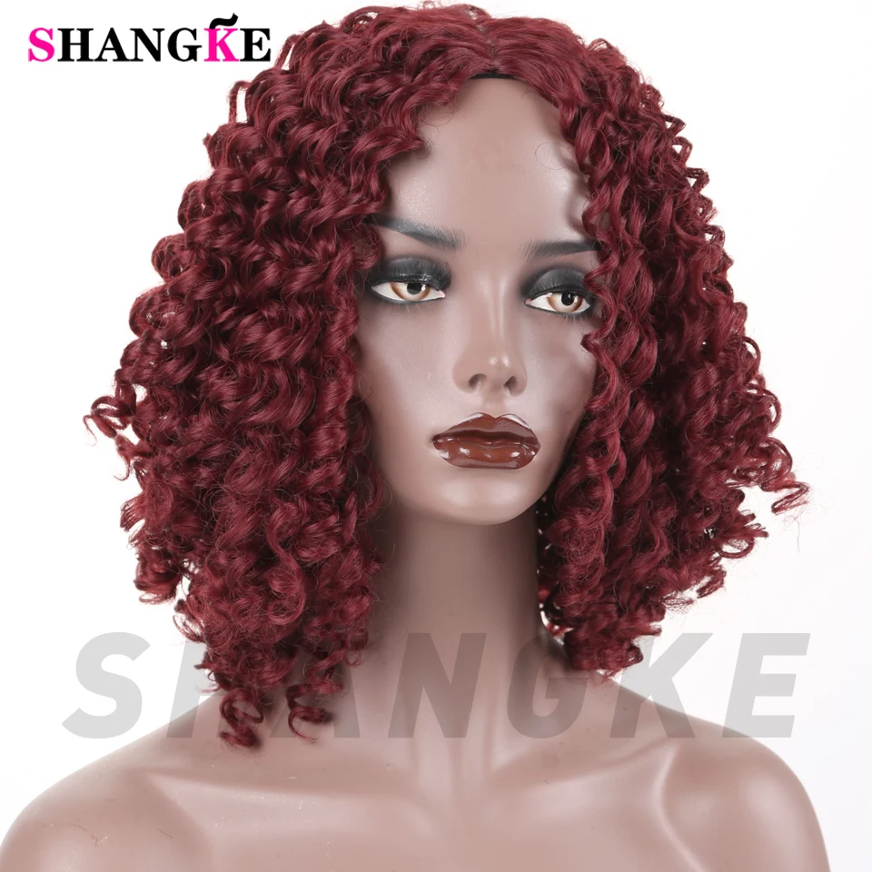 Afro Kinky Curly Wig Synthetic Wigs for Women Black Natural Afro Hair