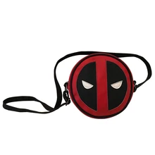 Marvel Comics Anime Deadpool Messenger Bags Batman Capitán América bandolera de cuero bolsa femenina moda chica Mini bolsas