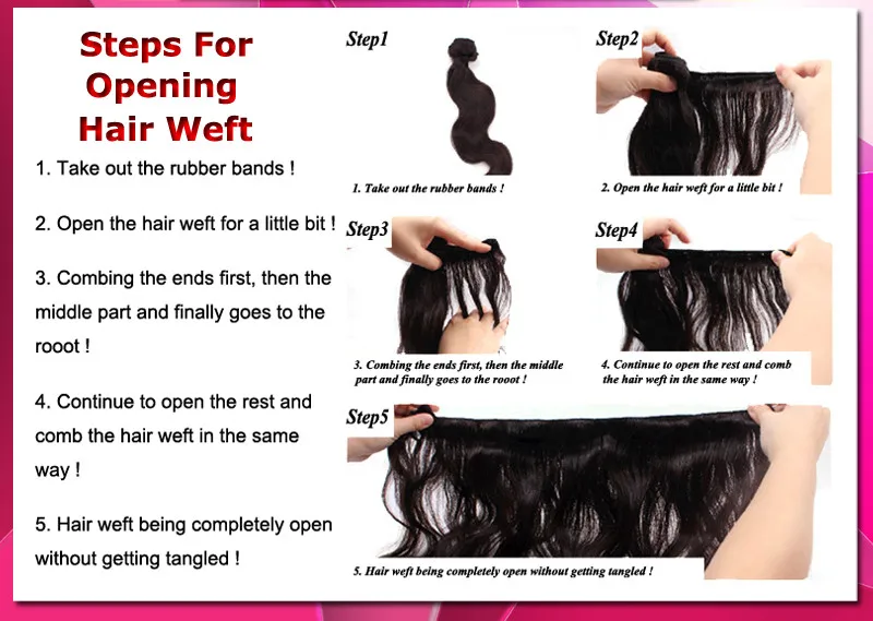 open hair weft