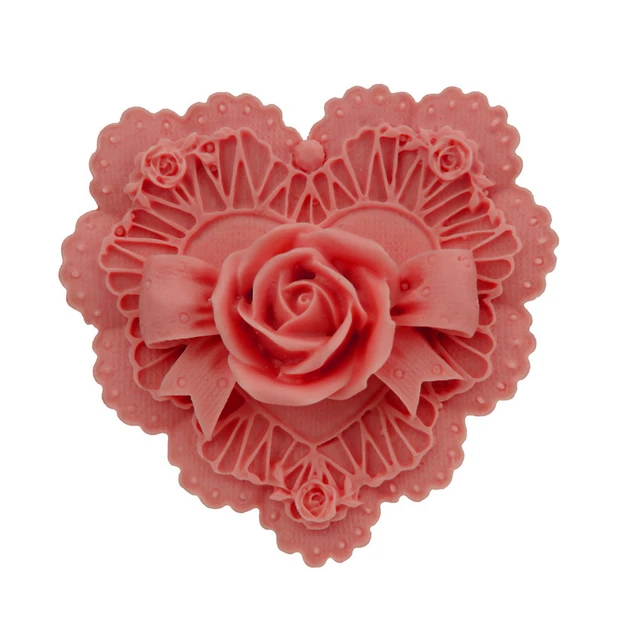 Heart Rose Bouquet Silicone Mold
