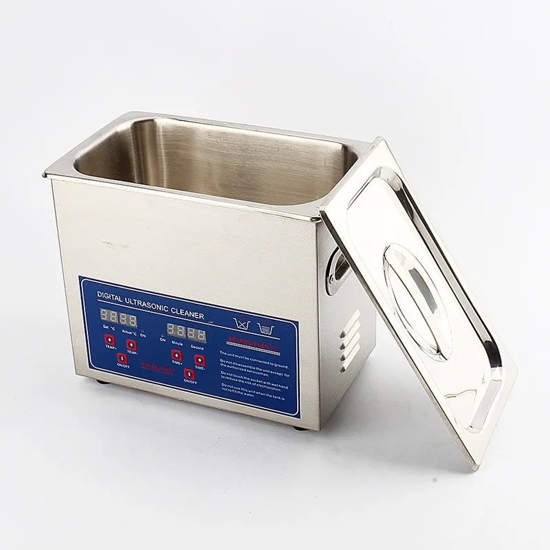 

3L Stainless Steel Ultrasonic Cleaner with Heater Mechanical Commercial Grade For Electronic Components Jewelry Watch Glasses