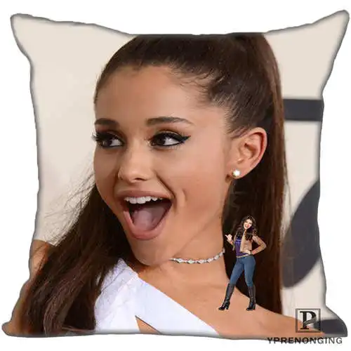 Best Custom Ariana_Grande(2)@ 2 наволочка на подушку, спальня домашний квадратный наволочка на молнии(одна сторона)#190404-01-57 - Цвет: Pillowcase