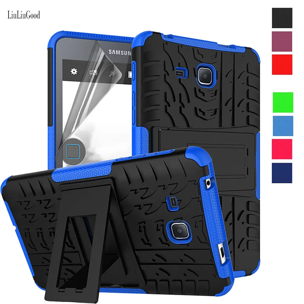 

For Samsung Galaxy Tab A 7.0" 7-inch SM-T280 T285 280 Tablet Stand Case Newest Hybrid Shockproof Cover With Screen Protector