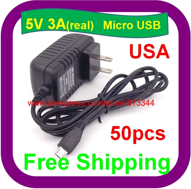 

50PCS 5V 3A Raspberry PI 3 Power Adapter for BPI-M1,BPI-M1+,BPI-R1.y Unit PSU of Banana PI R1,M1,M1+. micro usb charger