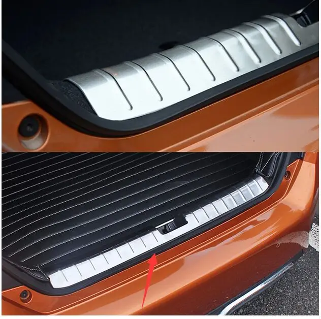 

1pcs FIT FOR HONDA CIVIC 2016 2017 REAR DECK INNER BUMPER PROTECTOR STEP PANEL BOOT COVER SILL PLATE TRUNK TRIM MOLDING GARNISH