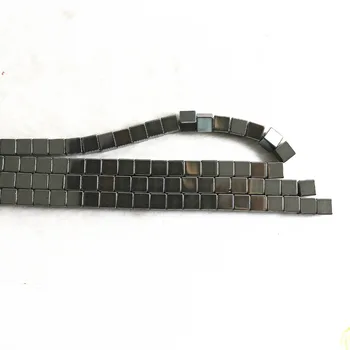 

Black Magnetic hematite stone fashion 4mm 6mm 8mm 10mm cube square beads diy jewelry loose beads 15 inches B230