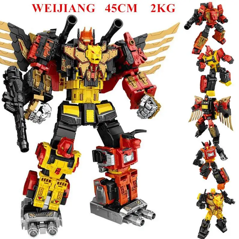 Weijiang 5 в 1 Новинка PT05 трансформация фильм игрушки мальчик крутой predaking Опустошитель робот ко G1 фигурка модель ребенок игрушка PT-05