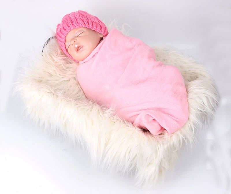 Новое Детское Пеленальное Одеяло для новорожденных реквизит для фотосъемки корзина из искусственного меха мягкое одеяло меховой шерстяной коврик фон ковер