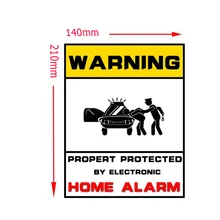 WARNING STICKER Security Signs-Window Stickers Home Security Surveillance System CCTV Alert Sticker For IP Camera Alarm System