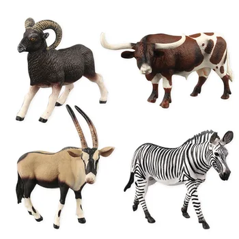 

Home Decor Simulation African Wildlife Antelope/ Zebra Figure Collectible Model Wild Animal Action Figures Kids Cognitive Toys