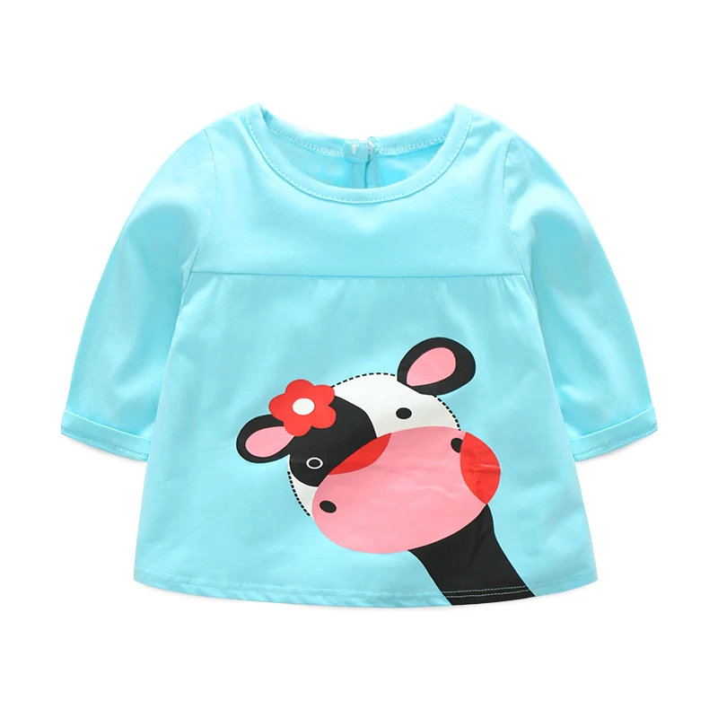 HOT spring autumn infant clothes set cow Long sleeve T shirt +pants 2pcsset casual baby girls clothing suit (5)