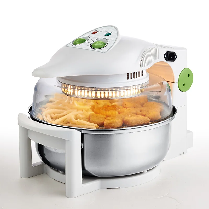 

WUXEY Electric Oil-free Deep Air Fryer 10L High Capacity Household White Fryer Multifunctional Frying Pan Fries Machine