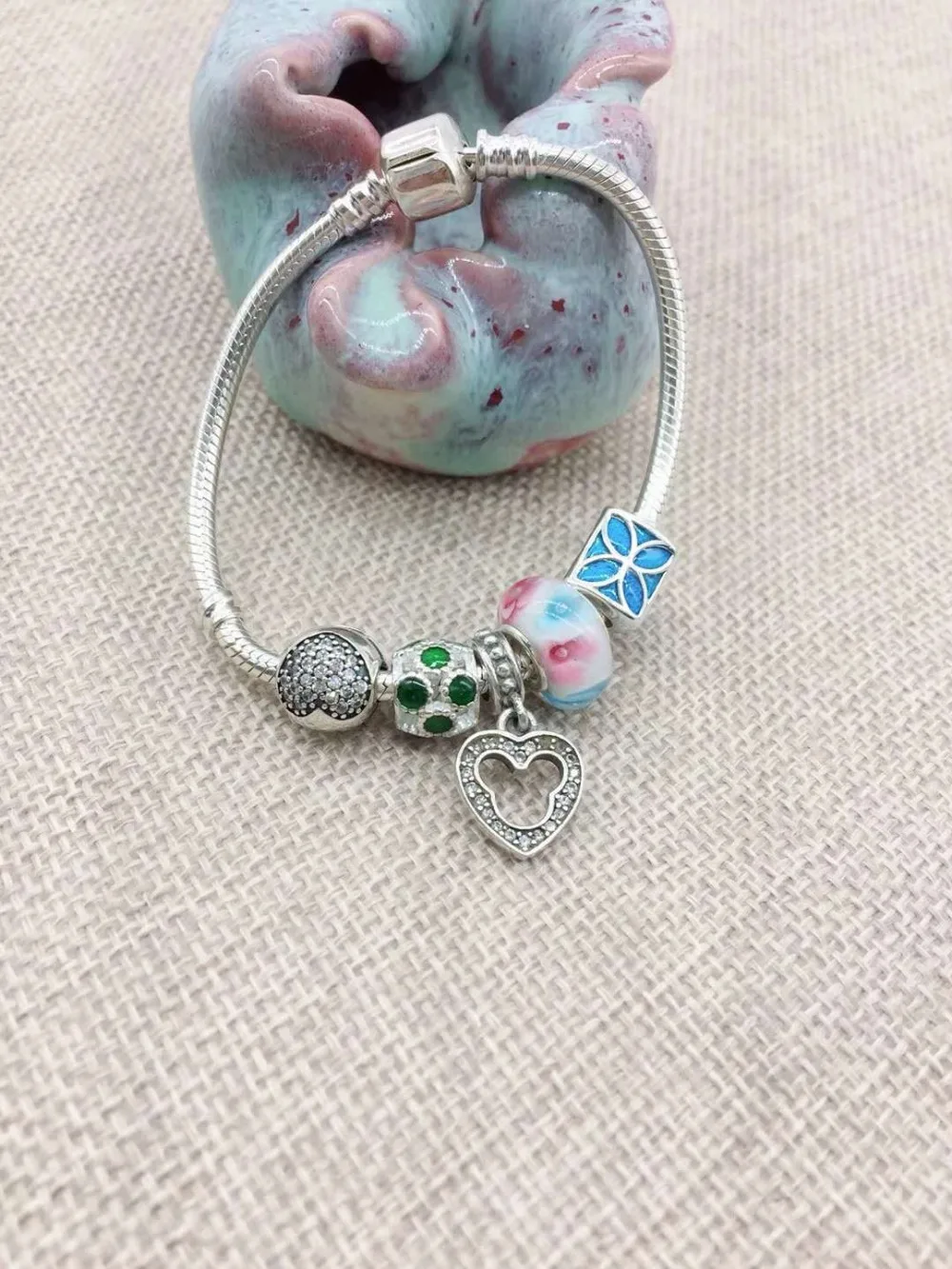 

JOOCHEER Sterling S990 silver Bangles 990 Bangle romantic trendy personality vintage ethnic active opening bracelet