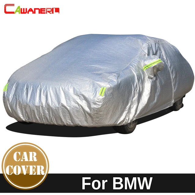 Cawanerl Thicken Cotton Car Cover Anti-UV Outdoor Sun Shield Rain