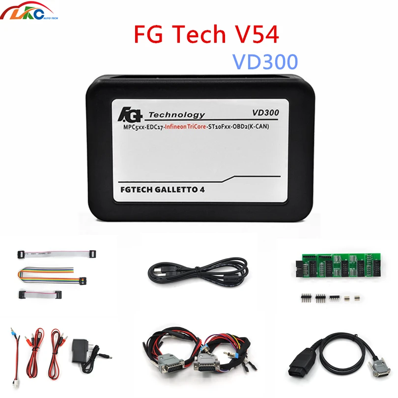

FG Tech V54 VD300 Unlocked Version BDM-TriCore-OBD Function FG Tech Galletto 4 Master ECU Programming Tool packing Best Price