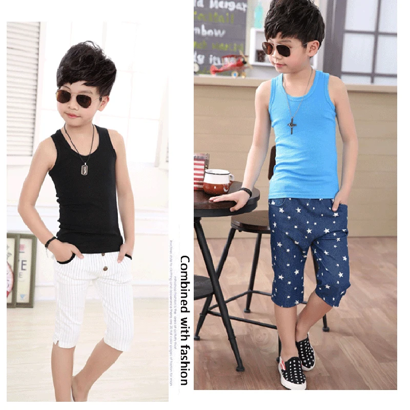 New Boys Vest Solid O Neck Kids Vests Sleeveless Boys Cotton Clothes Spring Autumn Sports Vest For Boy 2017 Children Clothing (4)