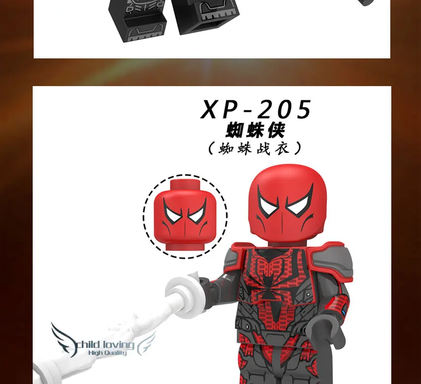 Супер Герои Человек-паук вдали от дома фигурка Mysterio Noir Gwenom cacodemon строительные блоки кирпичи детские игрушки KT1028