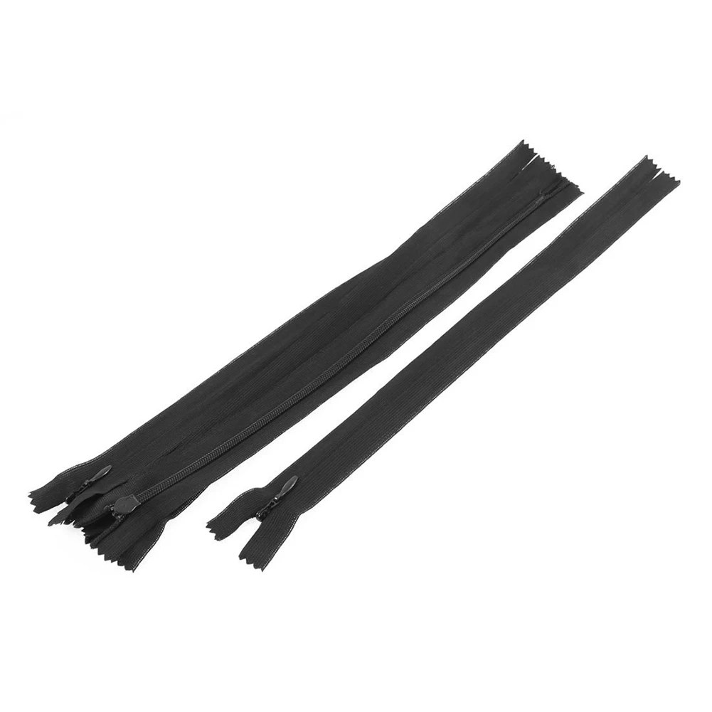 Boutique Clothes Nylon Zippers Zips 12 inch Long 5 Pcs Blackin Zippers