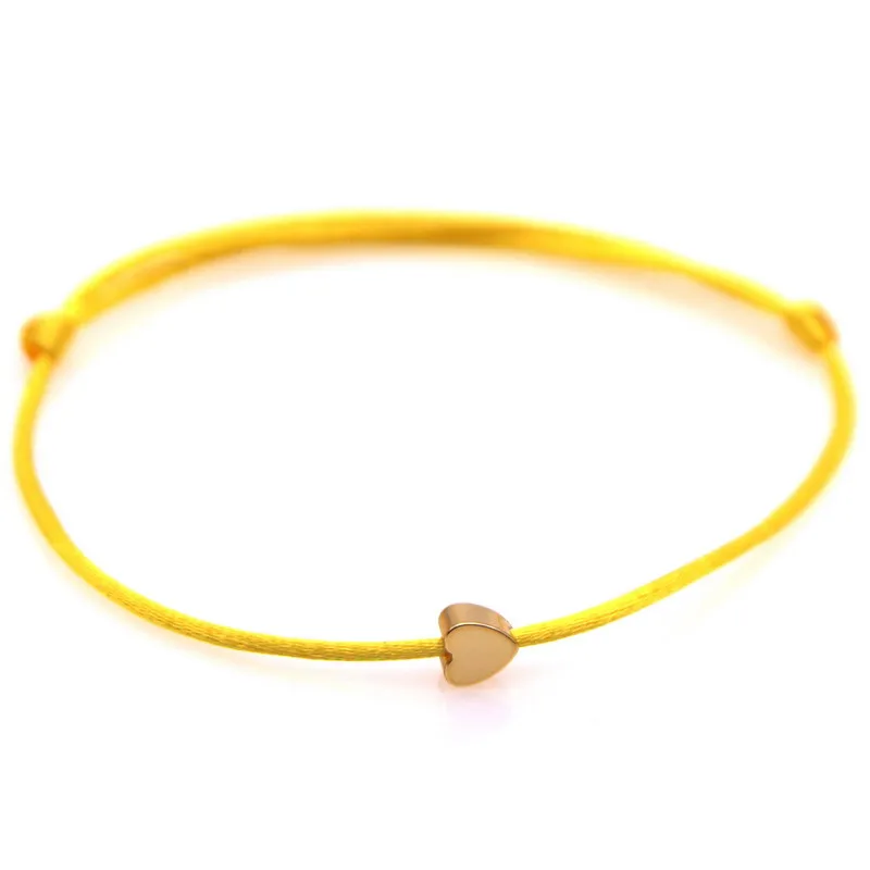 Плетеный веревочный браслет Lucky Yellow Golden Star Red регулируемый плетеный для мамы и