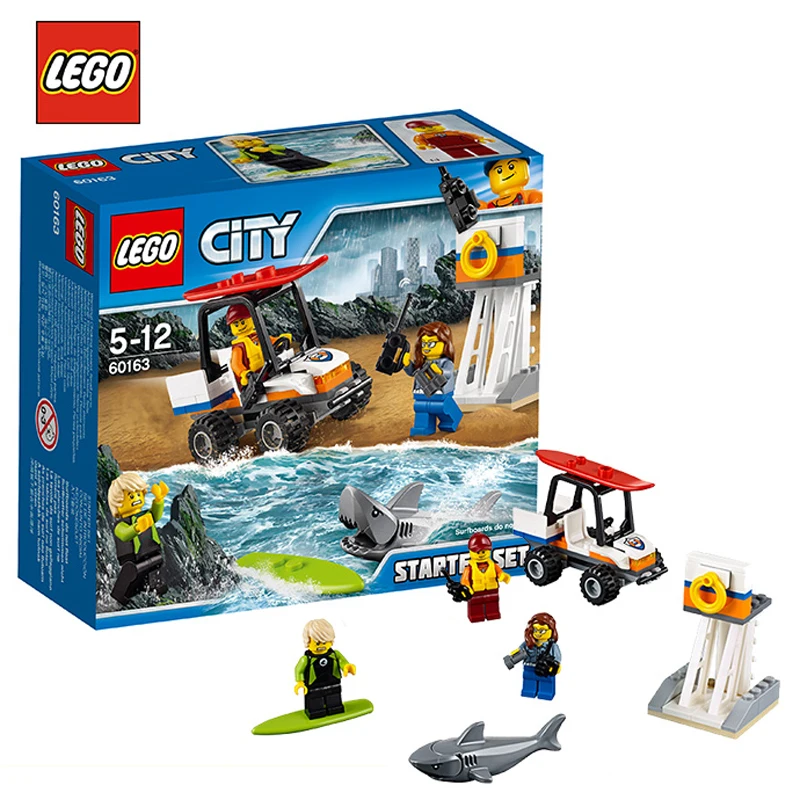 

Lego City Series 60163 Coast Guard Getting Started LEGO CITY BUILDING BLOCK Educaton Toy Gift For Kids