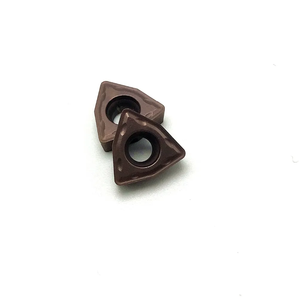 

10PCS WCMT050308 AZC330 carbide inserts drilling cutter WCMT050308 high quality U drills indexable insert drills