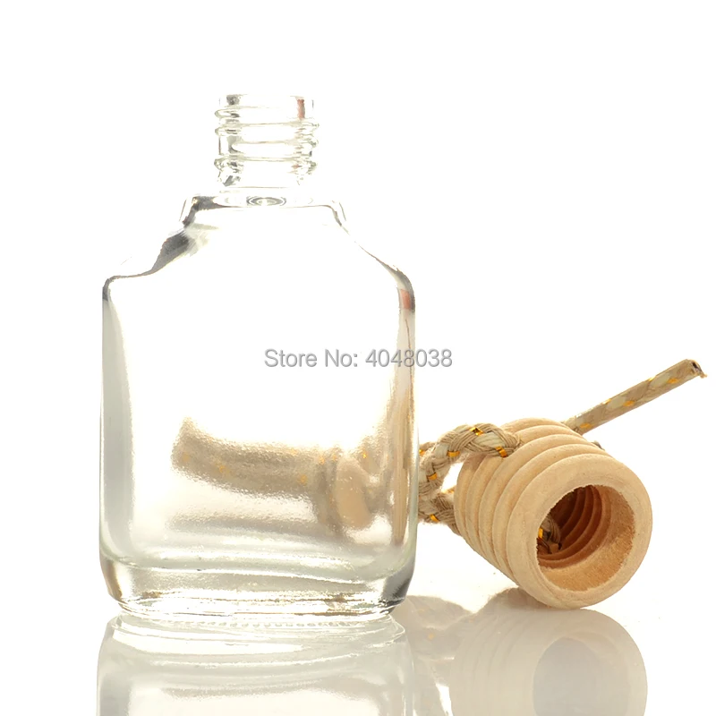 Автомобильная емкость для наполнения духов 10 мл пустая бутылка с подвесом эфирного масла прозрачный стеклянный парфюм кулон авто орнамент Арома флакон
