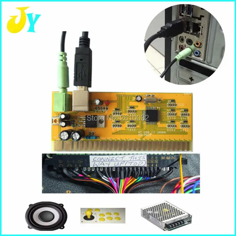 ПК USB к JAMMA аркадный конвертер платы контроллера для MAME Multicade клавиатура кодер, USB к Jamma, игровой контроллер