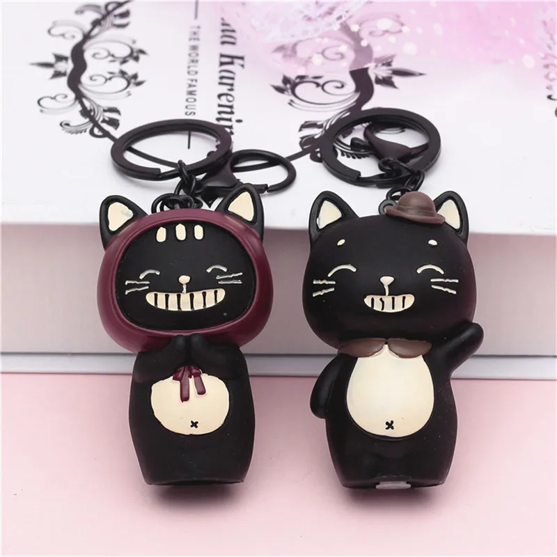 Creative Cute Key Chains New Student Pendant Cat Anime Keychain Carton Totoro Key Accessories