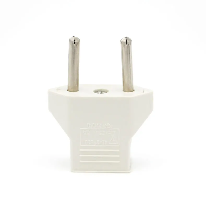 Universal Travel Wall AC Power Charger Outlet Adapter Converter 2 Round Socket Input Pin US To EU Plug USA To Euro Europe Travel (1)
