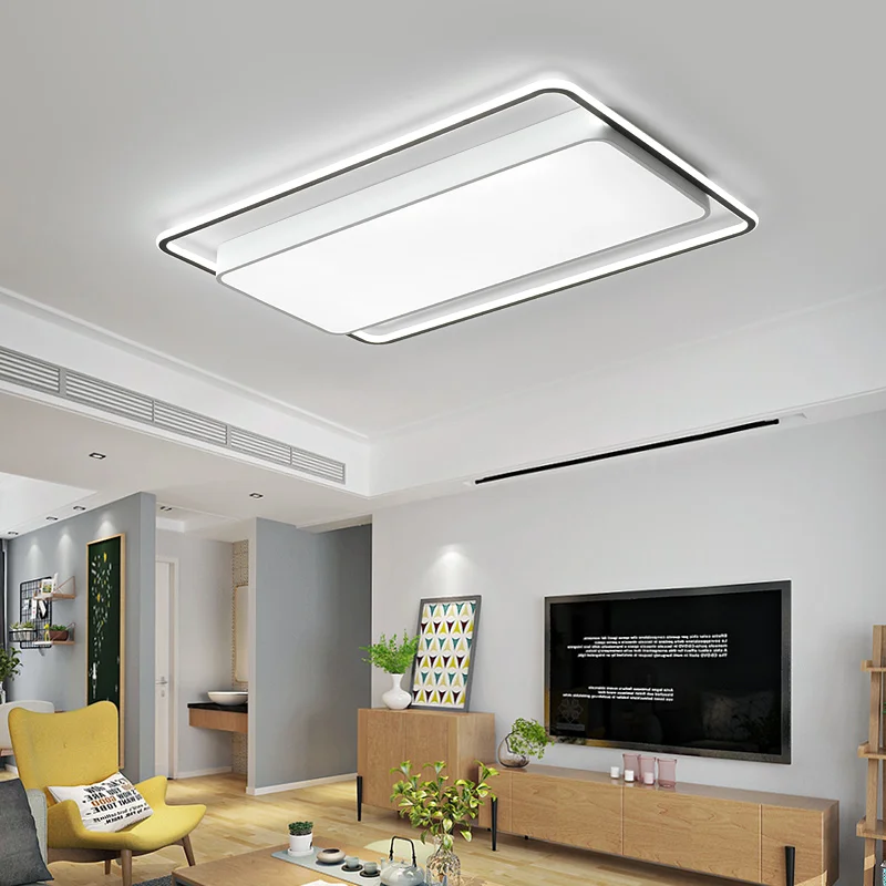 

Modern led Ceiling Lamp Led Ceiling Light for foyer Living room Bedroom Kitchen Black and White Creative Fashion Ceiling Lamp