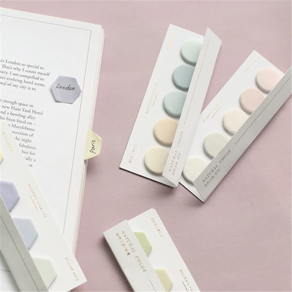

2 Kawaii Gradient Color Memo Pads Sticky Notes DIY Scrapbooking Sticker Index Paper Bookmark School Stationery Supplies
