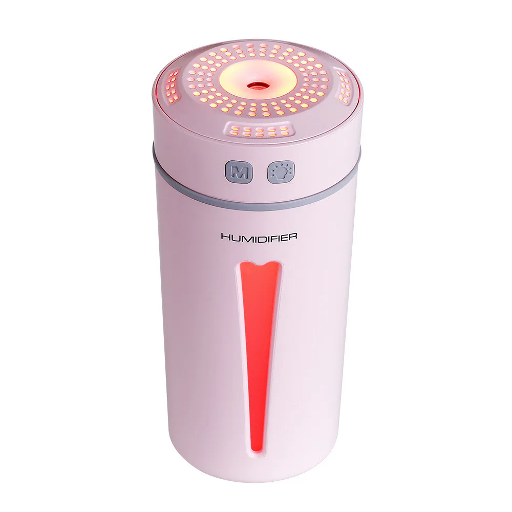 Ароматизатор-увлажнитель воздуха с usb-интерфейсом ночник немой увлажнитель воздуха домашняя небольшая бытовая техника масло ароматерапия Холодный Туман чайник для офиса дома - Цвет: Pink