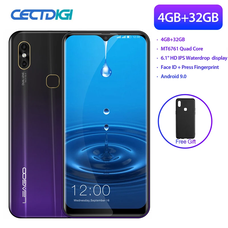 

Super Big Screen Smartphone Leagoo M13 4GB RAM 32GB ROM MT6761 Android 9.0 Face Unlocked Dual Sim FDD LTE 4G Smart Mobile Phone