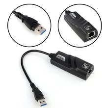 Factory Price USB 3.0 10/100/1000Mbps Gigabit Ethernet RJ45 External Network Card LAN Adapter H1T07