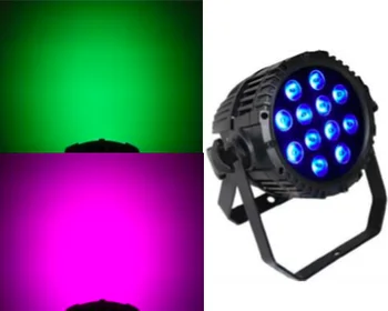 

4pcs/lot, waterproof 12x9w LED par light RGB 3in1 par can IP65 stage wedding decoration dmx disco dj lighting nightclub concert