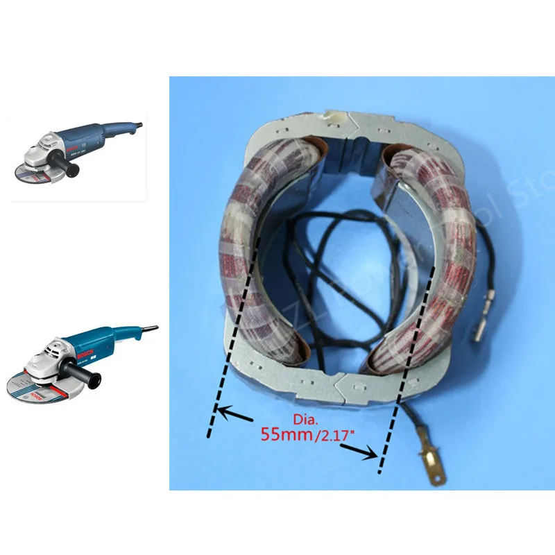 

Replacement Stator Field for Bosch GWS18-180 GWS19-180 GWS2000-180J GWS18-230 GWS19-230 GWS2000-230 Angle Grinder