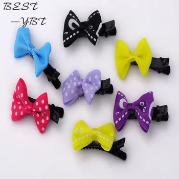 

20Pcs/lot Kids Girls Polka Dot Bowknot Hair Clip Barrettes Lovely Bow knot Girl Hair Clips Hair Accessories